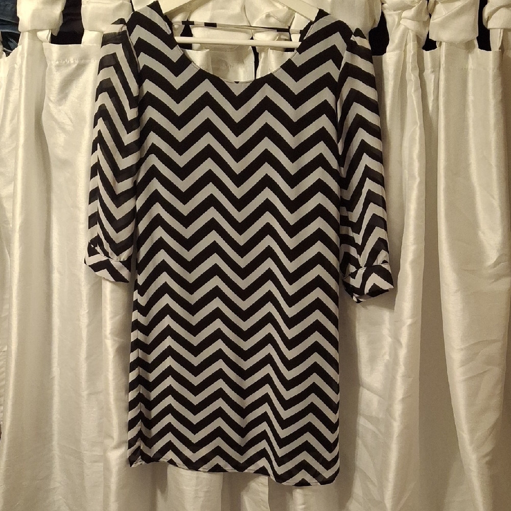 HeartSoul Black & White Dress XS